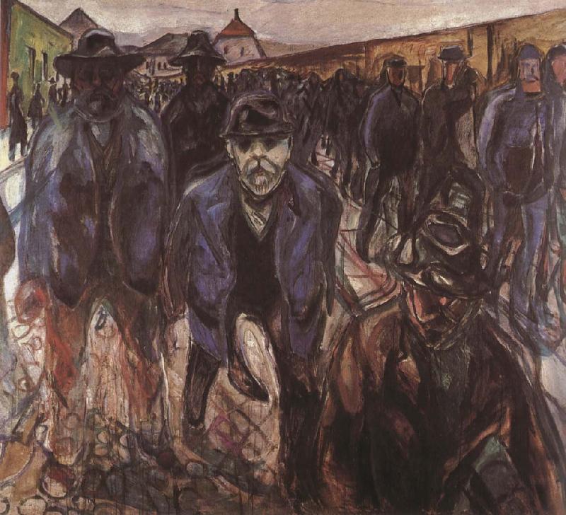 Edvard Munch Worker oil painting image